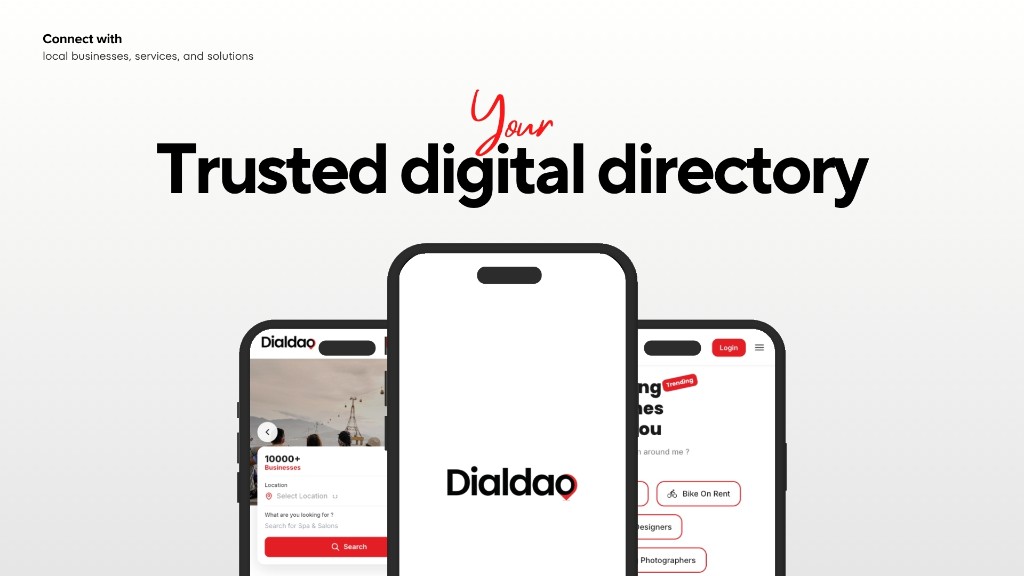 DialDao app on mobile — trusted digital directory